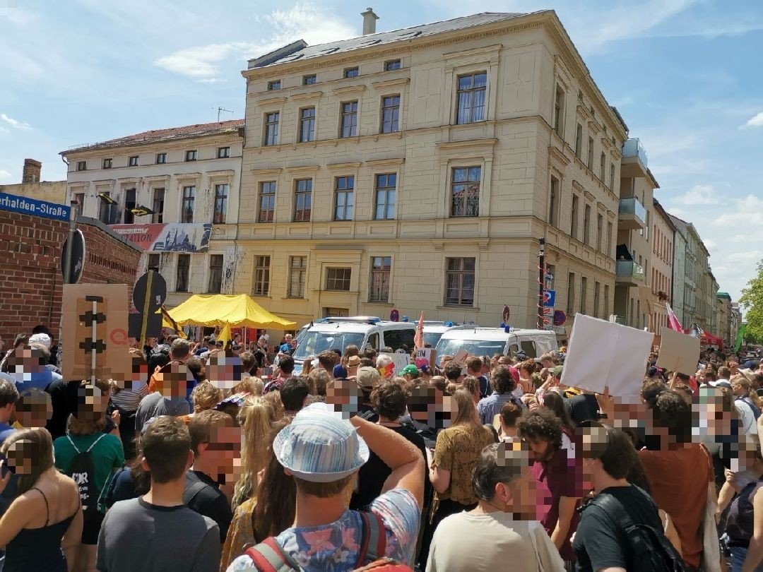 Demonstration am Steintor-Campus
